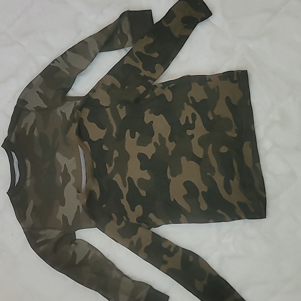 Boys Army print long sleeve shirts 6/7 - Picture 1 of 6